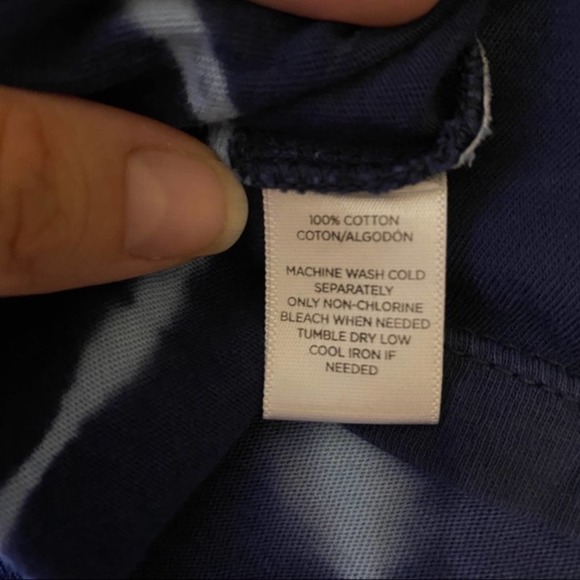 Lou and Grey blue and white tie dyed crop top - Picture 4 of 4